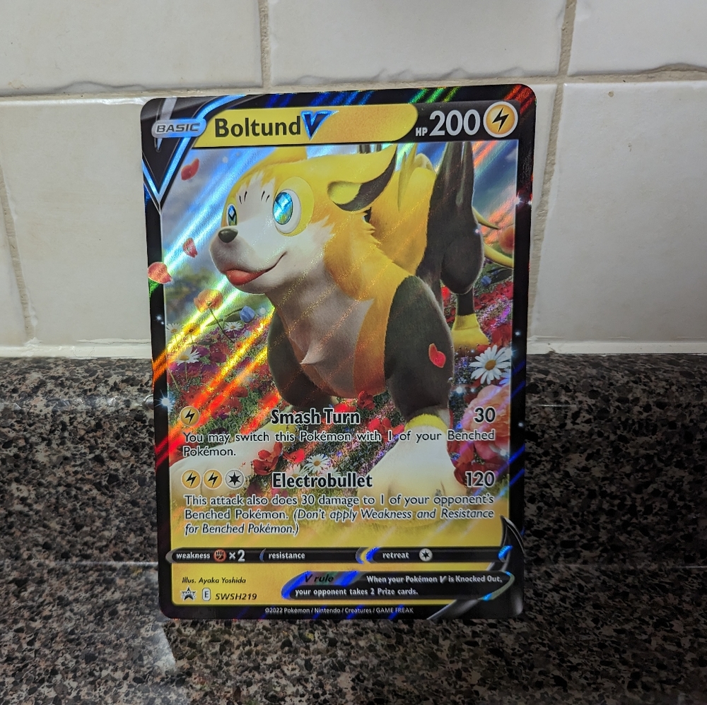 Pokémon TCG Boltund V Jumbo Card